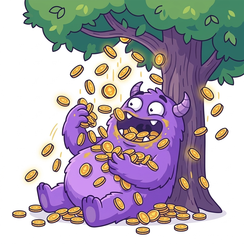 Token-eating monster